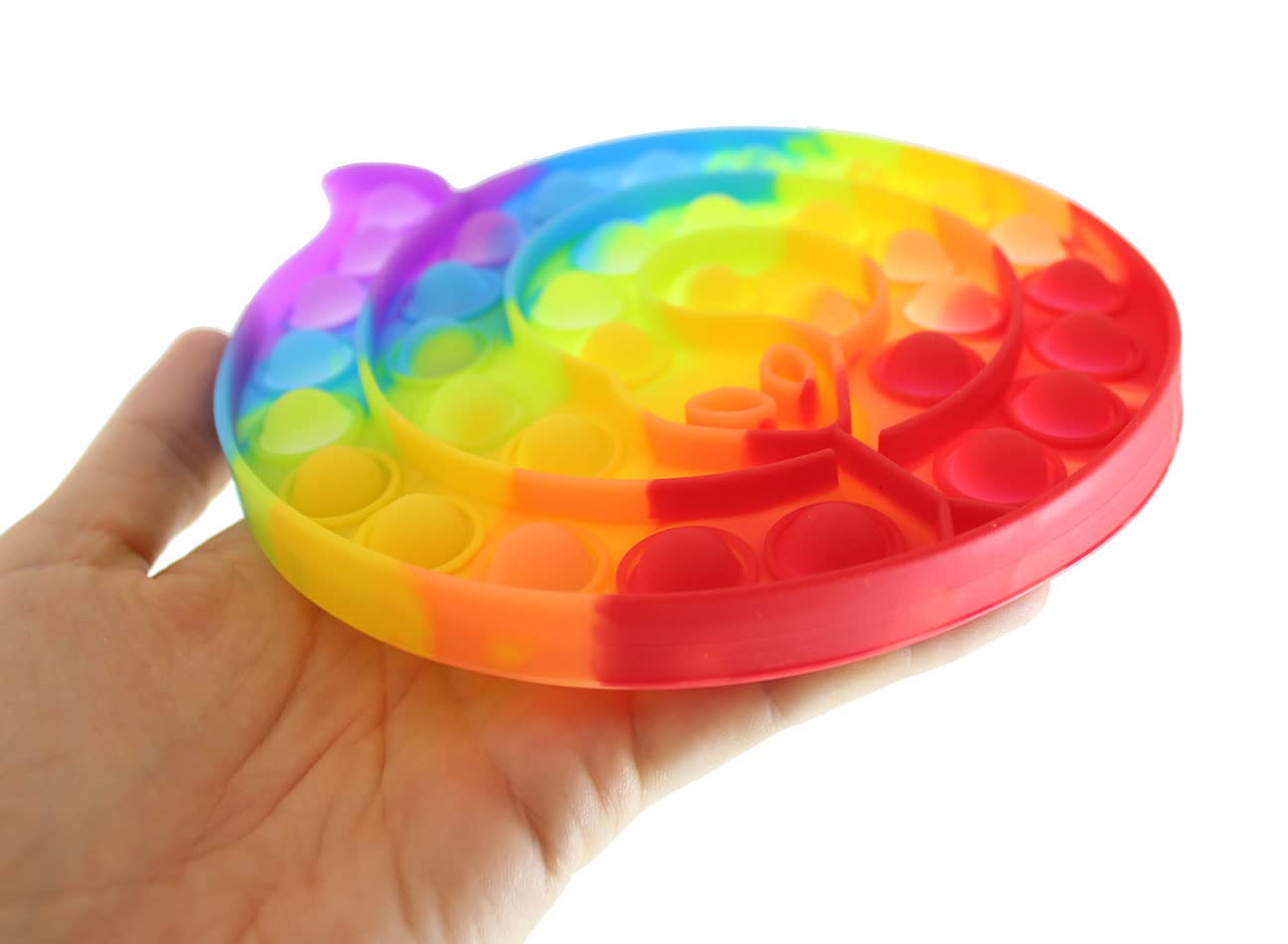 Coiled Snake Bubble Pop Fidget Toy - Silicone Push Poke Sensory Stress Relief Toy for Kids & Adults - Anxiety Relief & Focus Aid - Perfect for ADHD, Autism, Office & Classroom Use