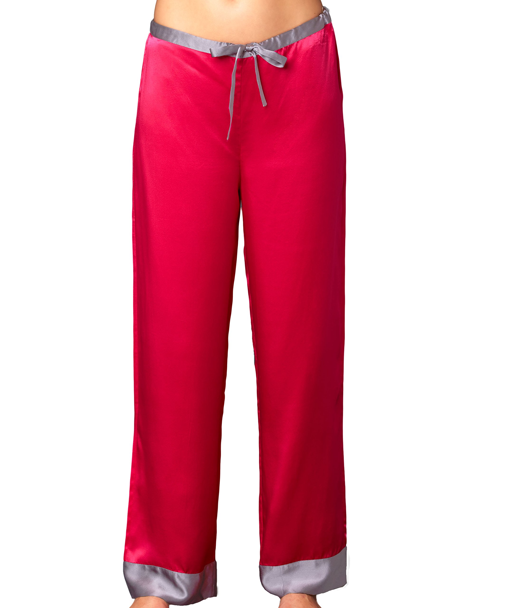 Luxury 100% Pure Silk Pajamas for Women - Classic Fit Sleepwear & Loungewear Set - Perfect for Nighttime Relaxation, Spa Days & Romantic Evenings