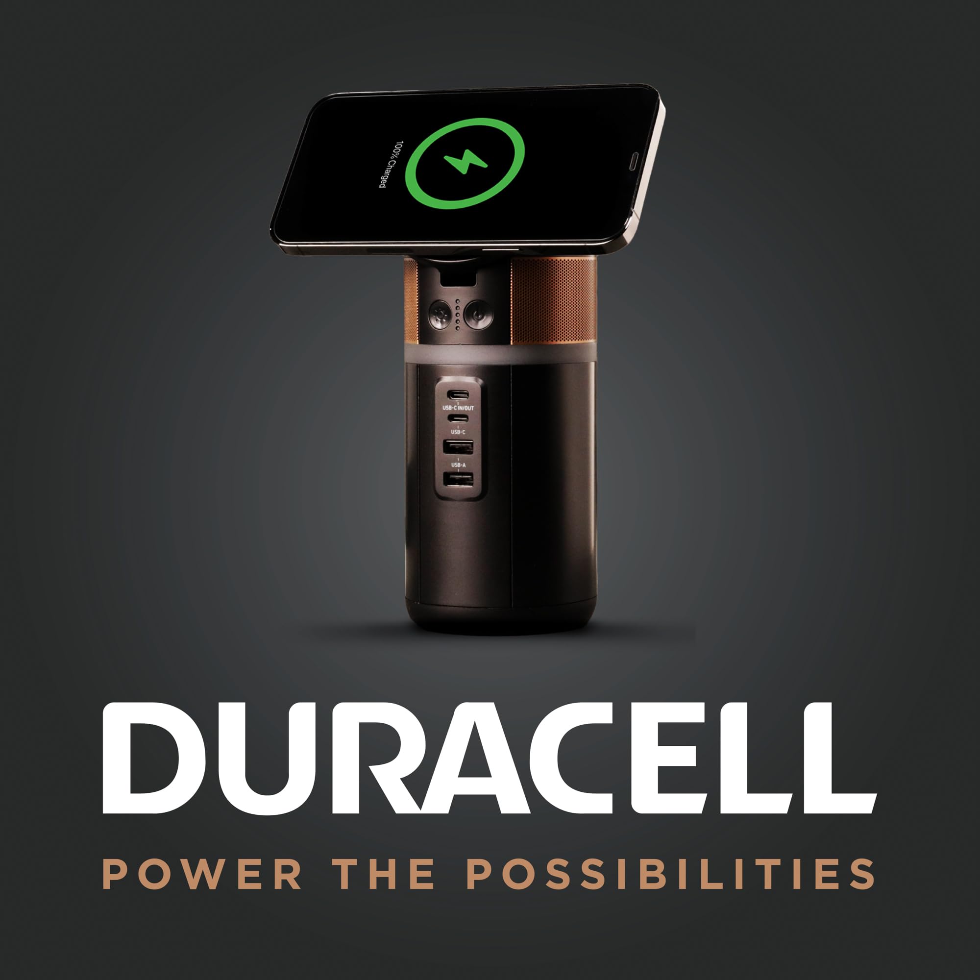 DURACELL M150 Portable Power Station - 150W (91Wh) with Wireless Charging, Compact & Lightweight - Charge Laptops, Phones, Tablets, Smartwatches - Perfect for Camping, Travel & Emergency Power Backup