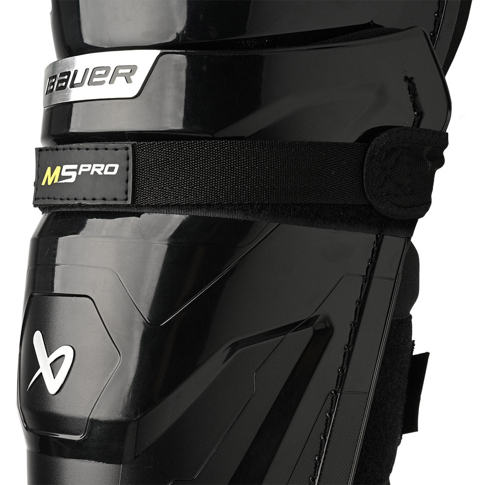 Bauer Supreme M5 Pro Senior Ice Hockey Shin Guards - Protective Gear for Hockey Players - Perfect for Games, Practices & Training
