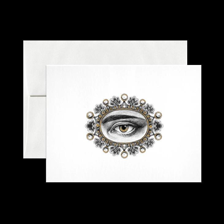Oculus One Lovers Eye Card - Romantic Vintage Style Love Token - Perfect for Valentine's Day Gifts, Anniversary Presents & Steampunk Jewelry Making