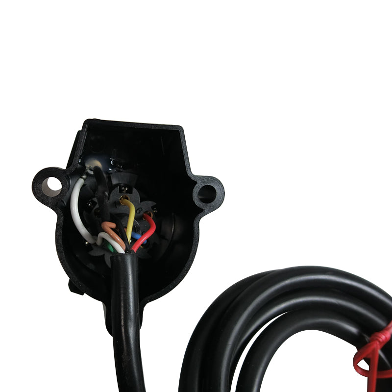 ARK Nite Lite LED Trailer 7 Pin Large Round Socket with Cable LSKL7B - Heavy Duty Towing Connector for Trucks, Trailers & RVs - Waterproof & Durable Electrical Connection for Safe Night Driving