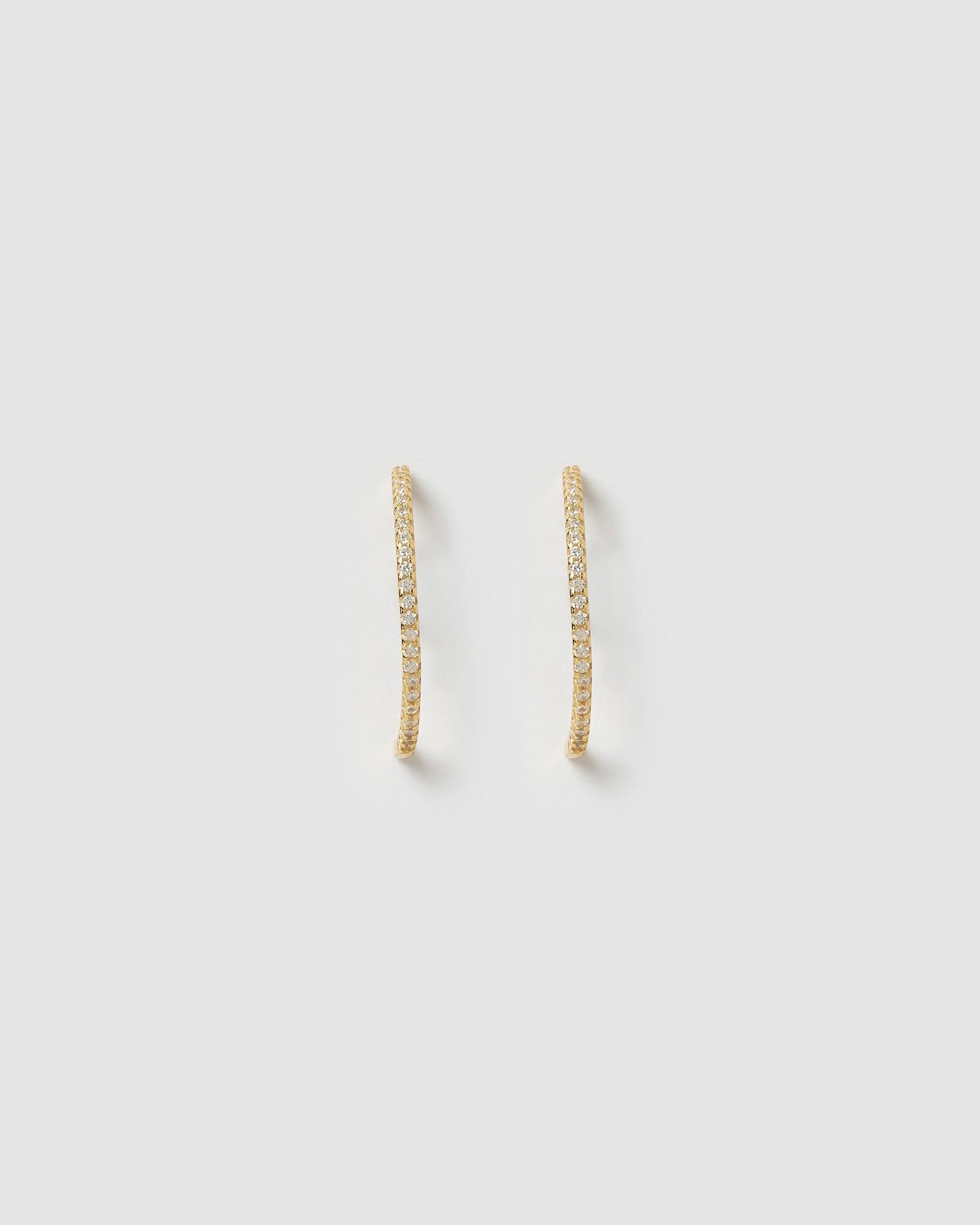 Izoa Billie Stud Earrings for Women - Minimalist Gold Plated Small Hoop Earrings - Perfect for Everyday Wear, Work, and Special Occasions