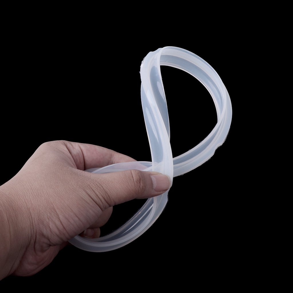 Jackyee 20cm Silicone Rubber Gasket Sealing Ring - Replacement Part for 3-4L Electric Pressure Cookers - Durable White Seal Ring for Instant Pot Accessories - Perfect for Cooking, Meal Prep & Kitchen Safety