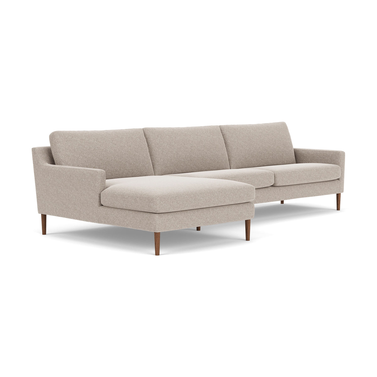 Astha Fabric Left Chaise Sofa - Modern L-Shaped Sectional Couch with Reversible Design for Living Room, Lounge & Home Theater Comfort