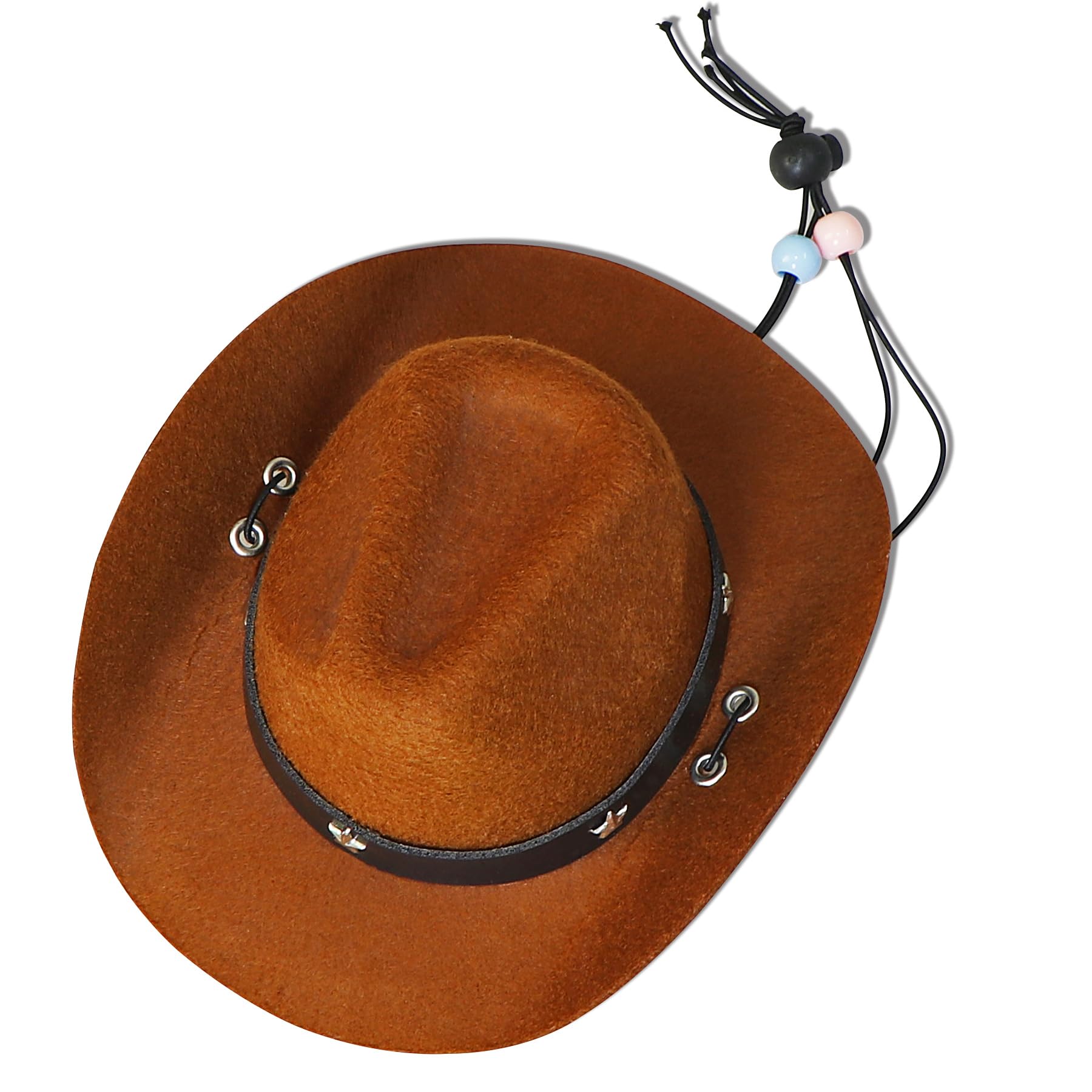 Funny Dog Cowboy Costume for Halloween - Brown Hat & Red Bandana Scarf Set for Small, Medium & Large Dogs | Perfect for Pet Parties, Trick-or-Treating & Photo Shoots