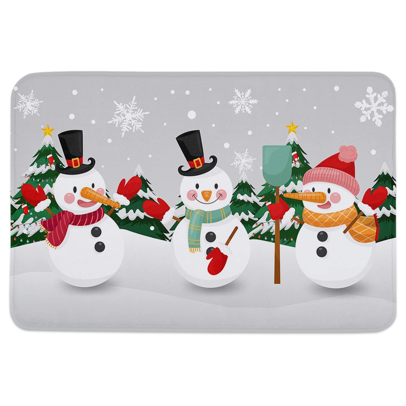 Absorbent Bathroom Rugs Set - 16