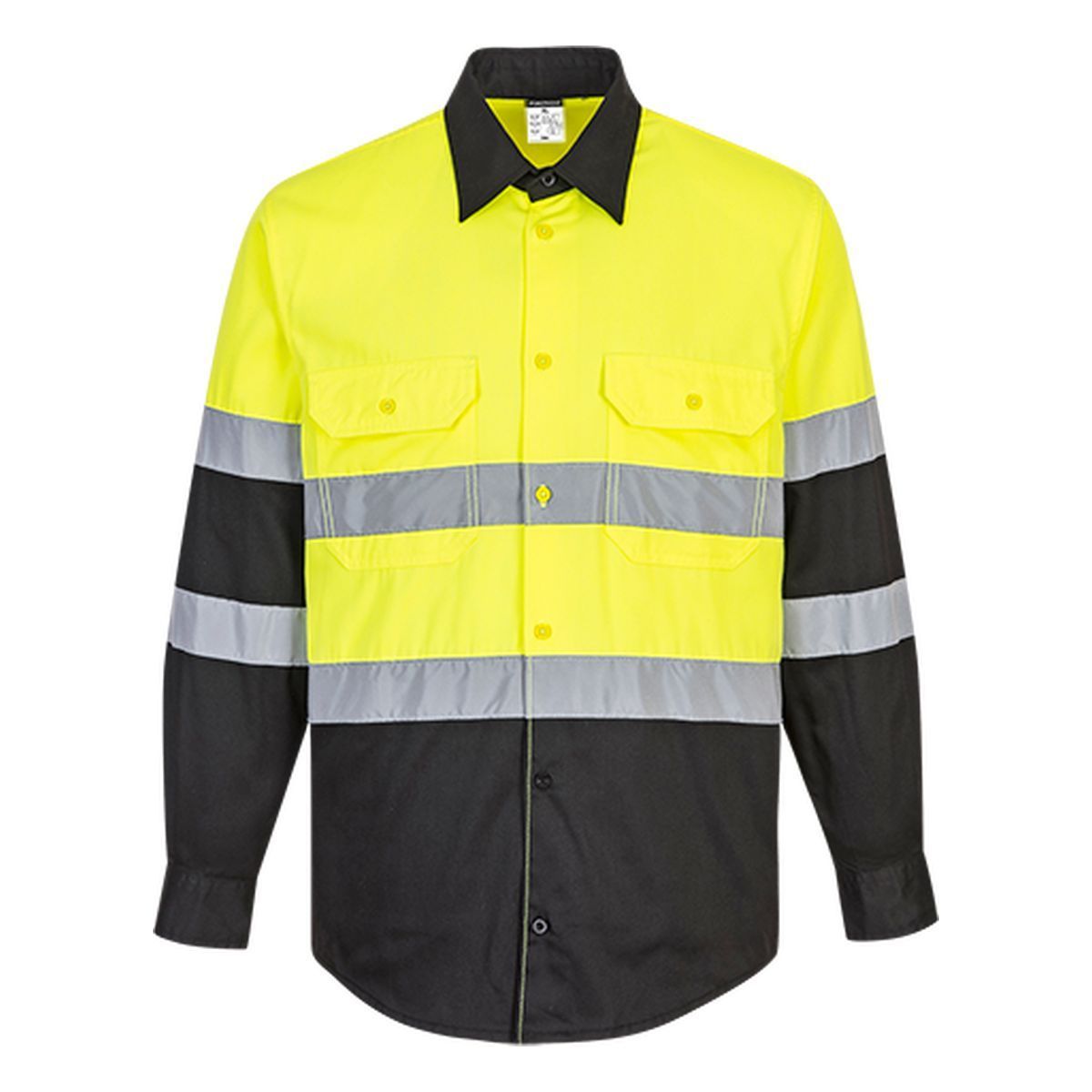 Hi Vis Work Shirt Style E066 - High Visibility Safety Shirt for Construction, Road Work & Outdoor Jobs