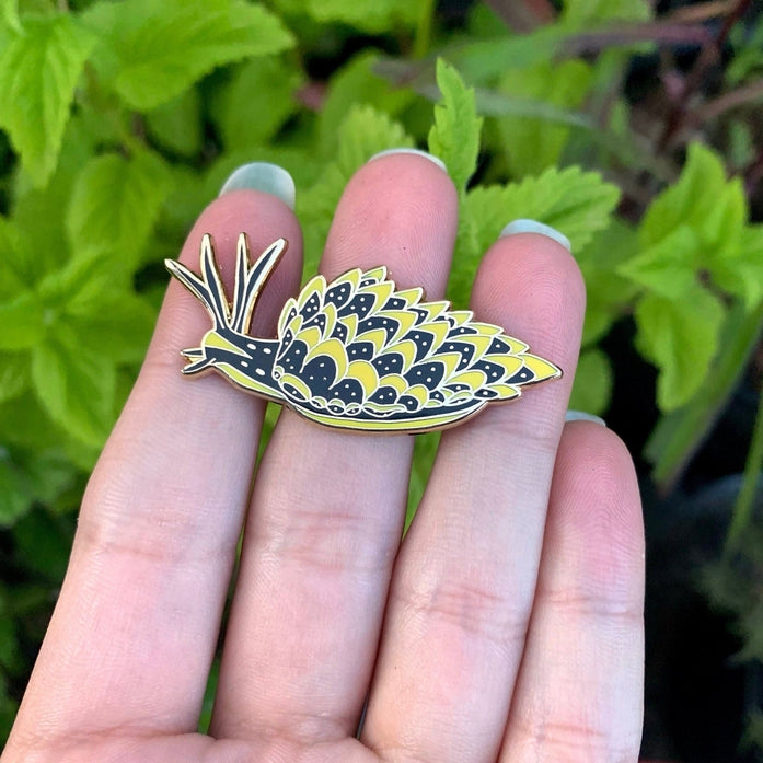 Butterfly Sea Slug Nudibranch Enamel Pin - Unique Marine Biology Collectible for Backpacks, Jackets & Hats