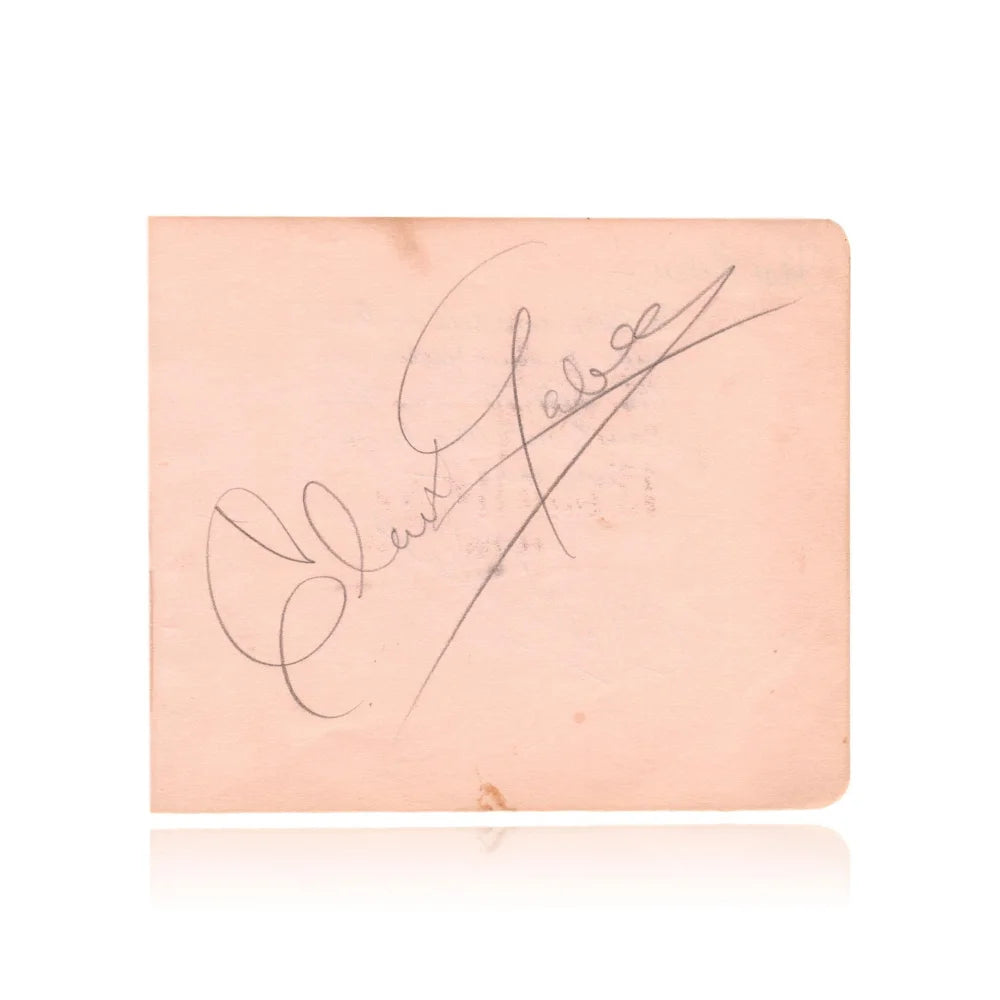 Clark Gable Hand Signed Album Page with JSA COA - Authentic Gone with the Wind Autograph - Perfect for Movie Memorabilia Collectors & Vintage Hollywood Fans
