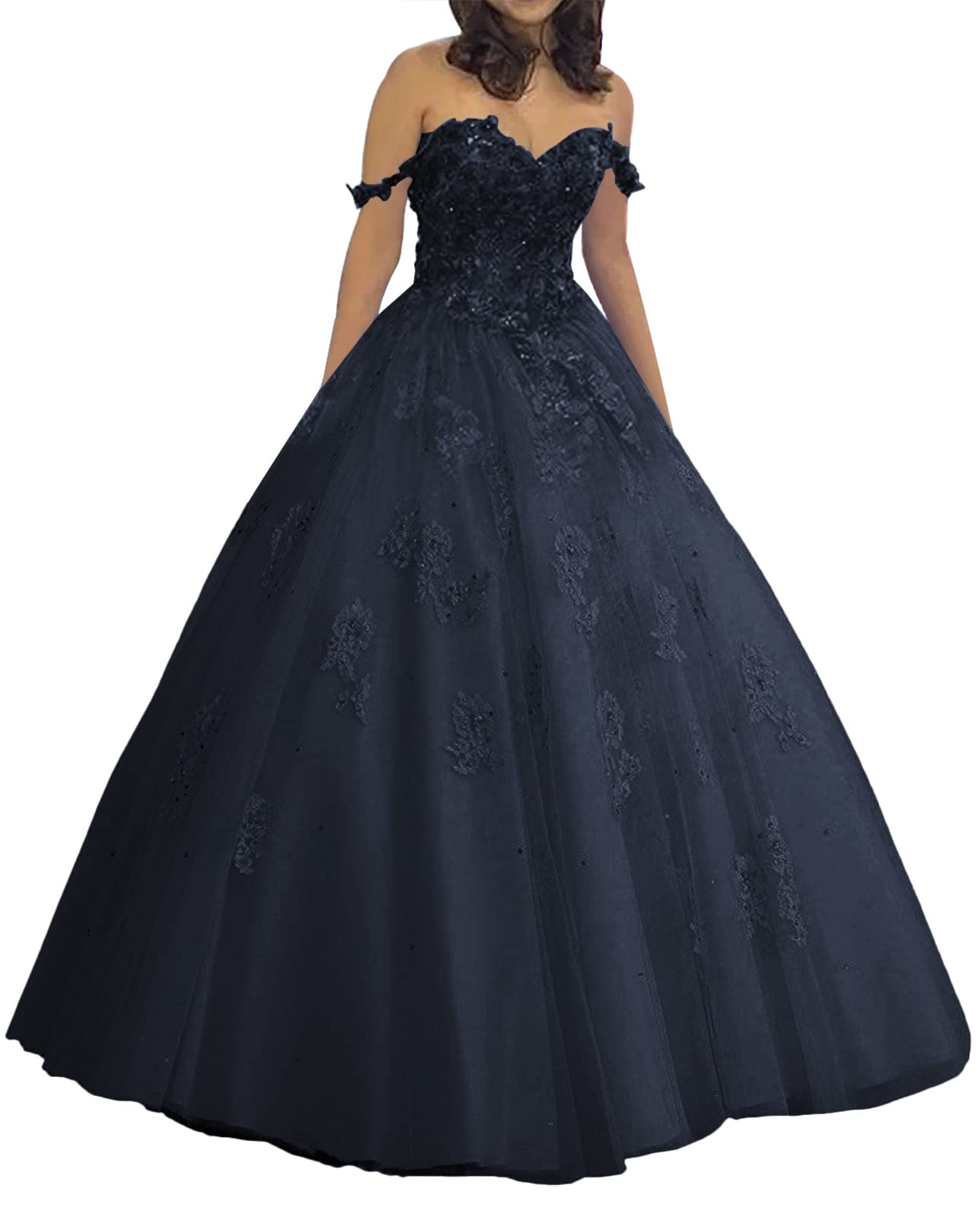Elegant Lace Ball Gown Prom Dress for Quinceanera | Sweetheart Neckline Tulle Formal Evening Gown | Perfect for Homecoming, Wedding, and Special Occasions