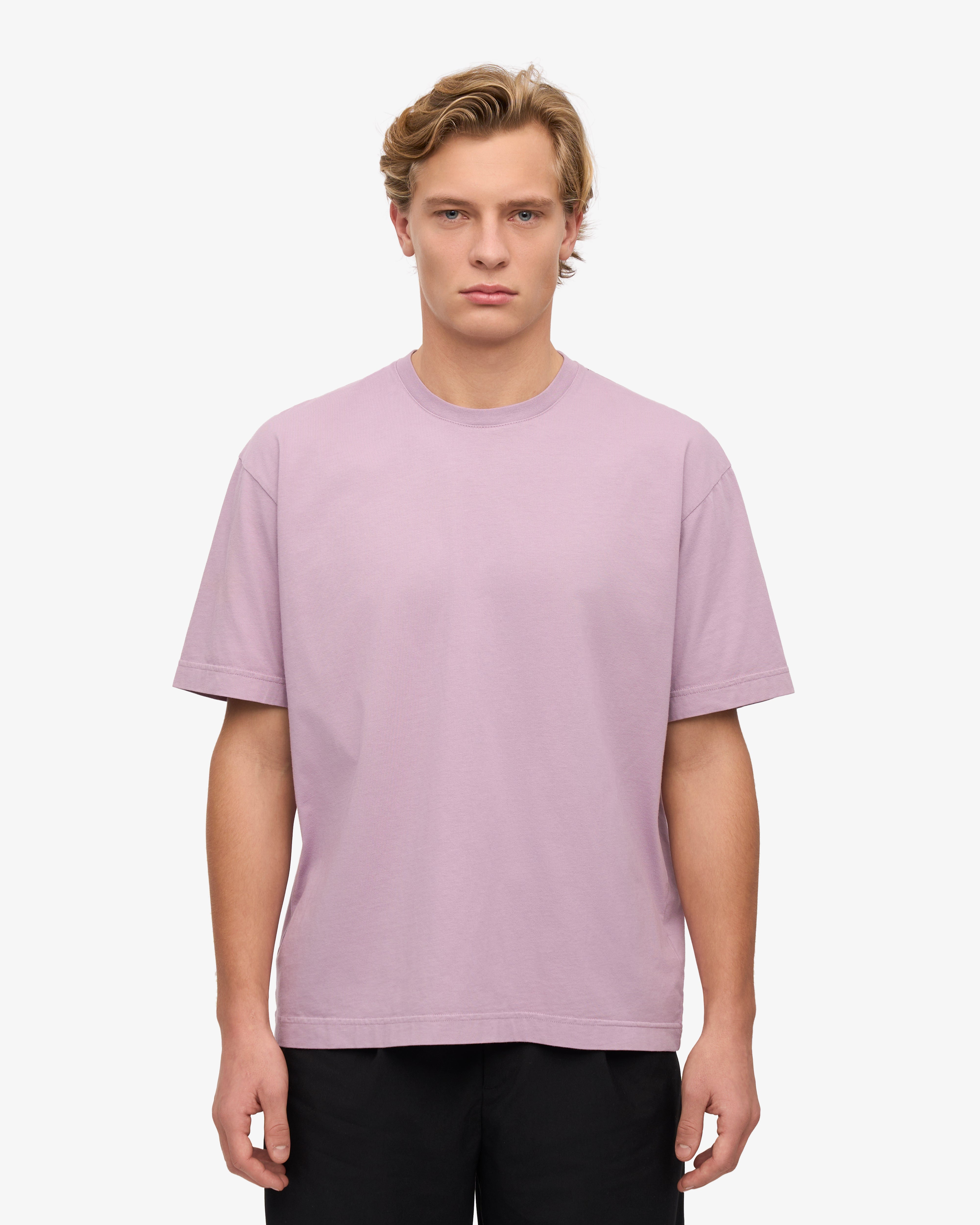 Organic Oversized T-Shirt for Women - Soft & Comfortable Pearly Purple Cotton Tee - Perfect for Casual Wear, Lounge & Everyday Outfits