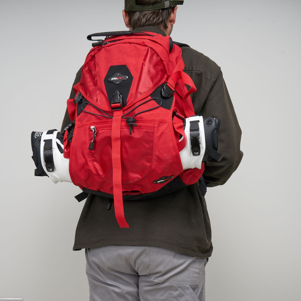 Seba Large Backpack for Travel & School - Durable Red Laptop Backpack with USB Charging Port | Perfect for College, Work, Hiking & Daily Commute