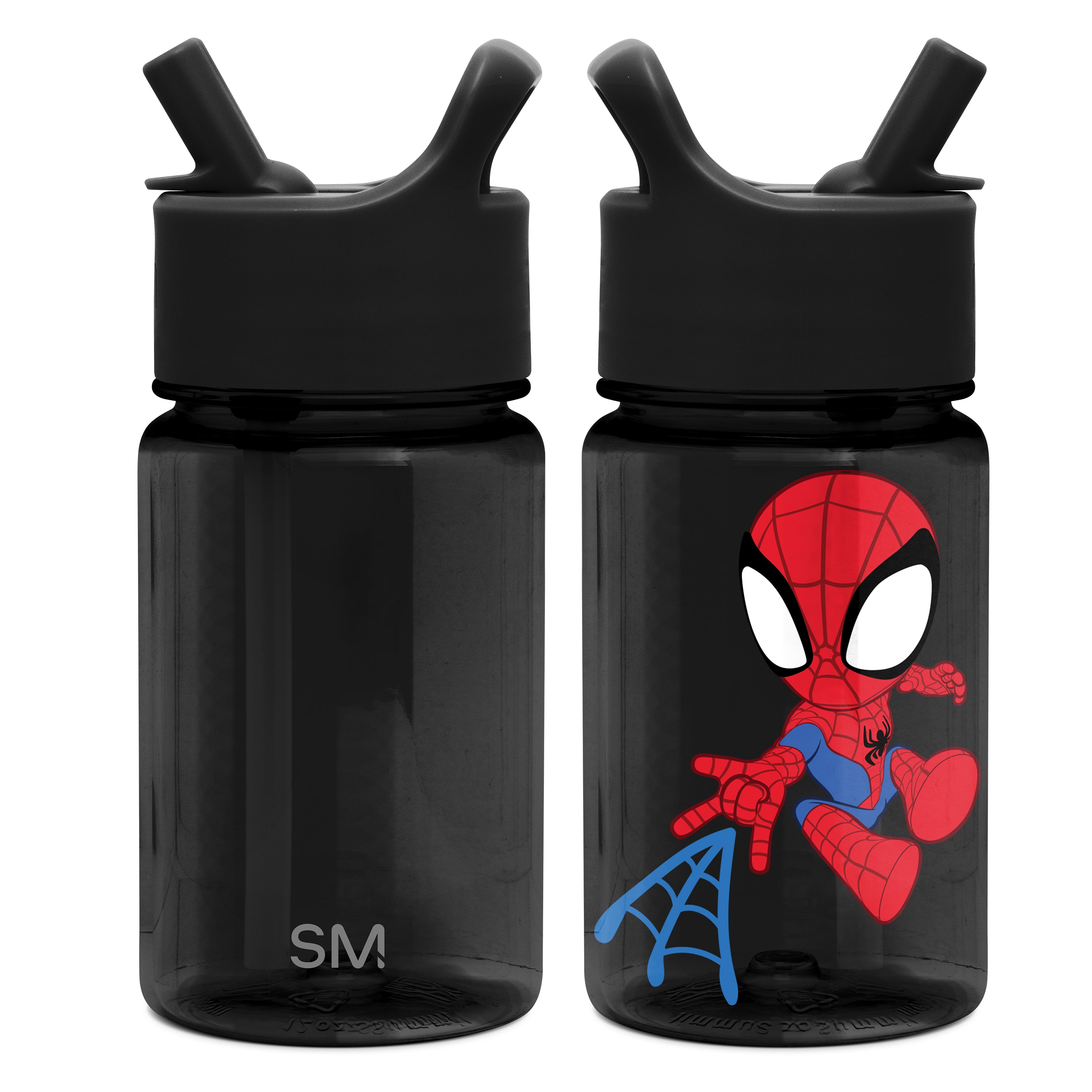 Summit Kids Plastic Water Bottle with Straw Lid - Leak Proof & BPA Free - Ideal for School, Sports & Outdoor Activities