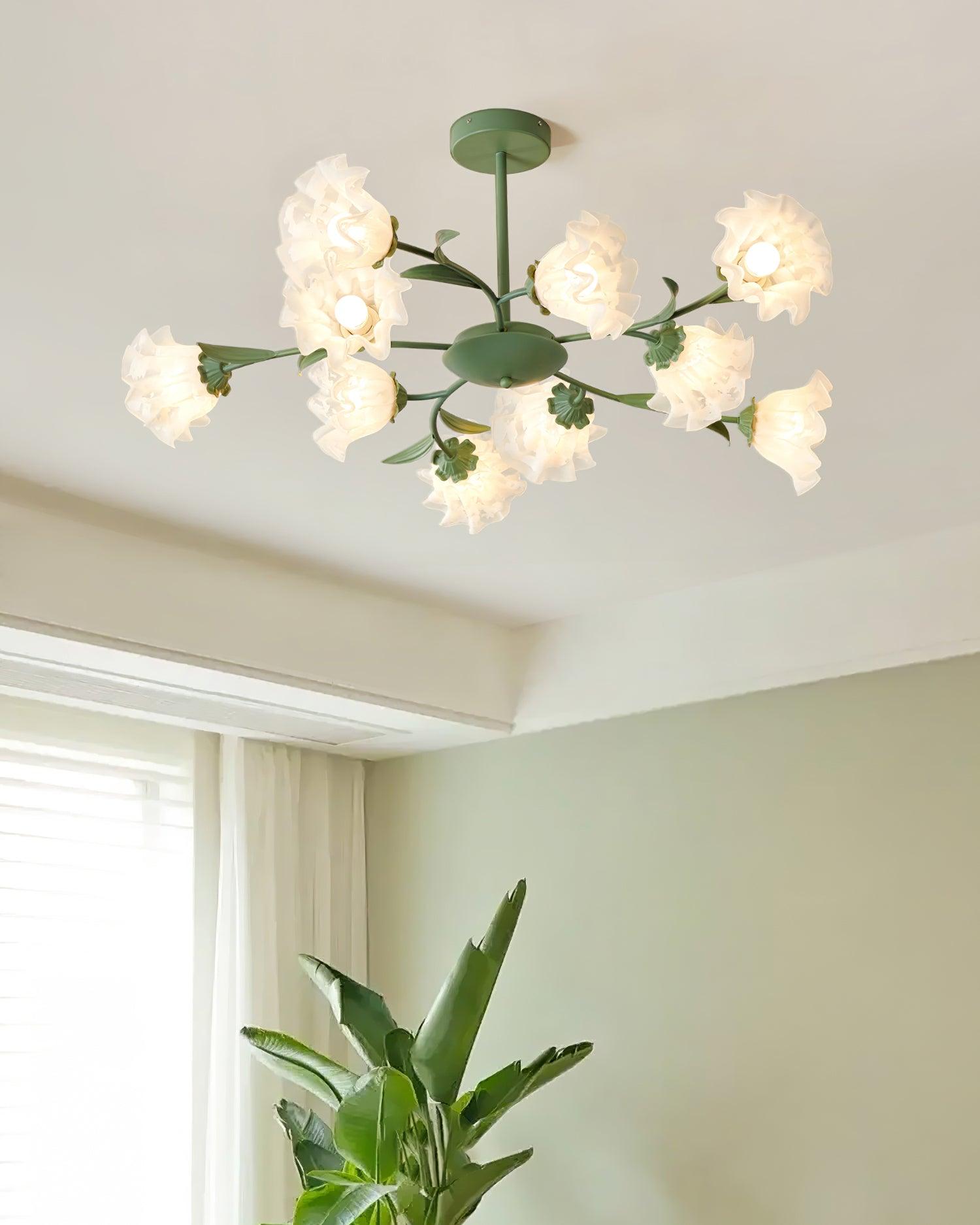 Modern Flavian Ceiling Light Fixture - Elegant LED Chandelier for Living Room, Bedroom & Dining Room - Perfect for Home Decor and Ambient Lighting