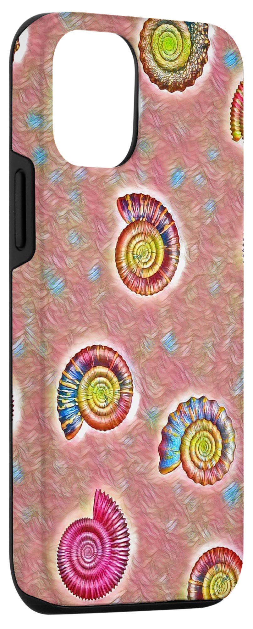 Premium iPhone 12/12 Pro Case with Unique Ammonite Fossil Design - Durable Protection with Ancient Geology & Paleontology Pattern - Perfect for Science Enthusiasts & Nature Lovers