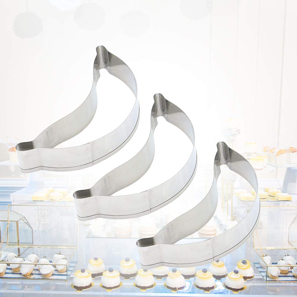 3-Piece Stainless Steel Dessert Molds Set - DIY Baking Cake & Fondant Molds for Professional Pastry Chefs and Home Bakers | Perfect for Cupcakes, Chocolate Making, and Wedding Cake Decorations