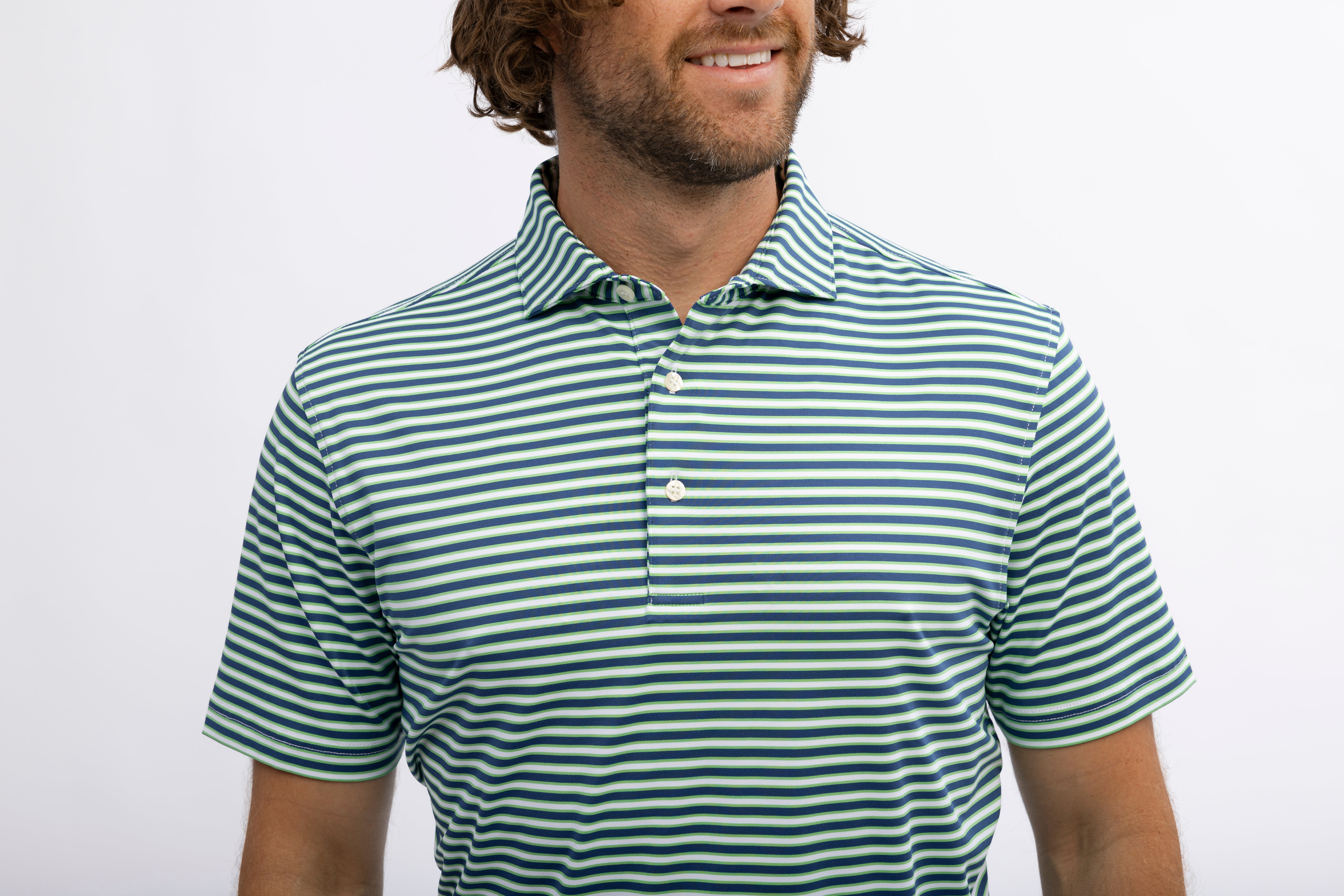 Darcy Stripe Polo Shirt for Men - Classic Cotton Casual Wear for Office, Golf & Outdoor Activities