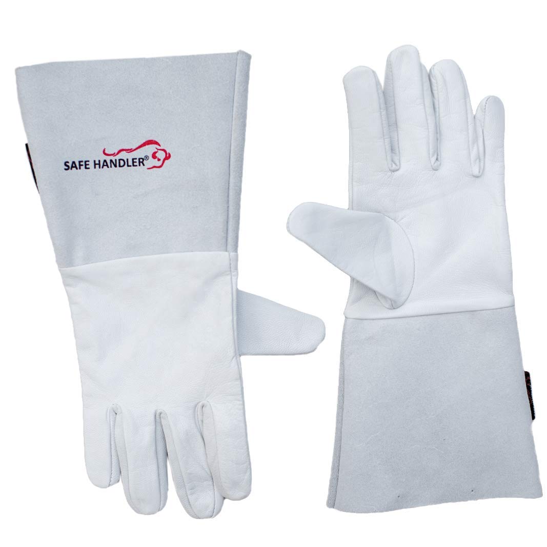 Premium TIG Welding Gloves - Heat Resistant Cowhide Gauntlets for Welding, Grilling & Fireplace Use (6