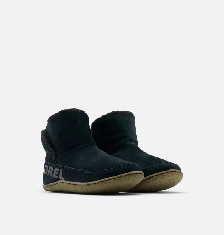 Sorel Nakiska Bootie Women's Waterproof Winter Boots - Black Sage | Warm & Comfortable Snow Boots for Hiking, Walking & Outdoor Activities