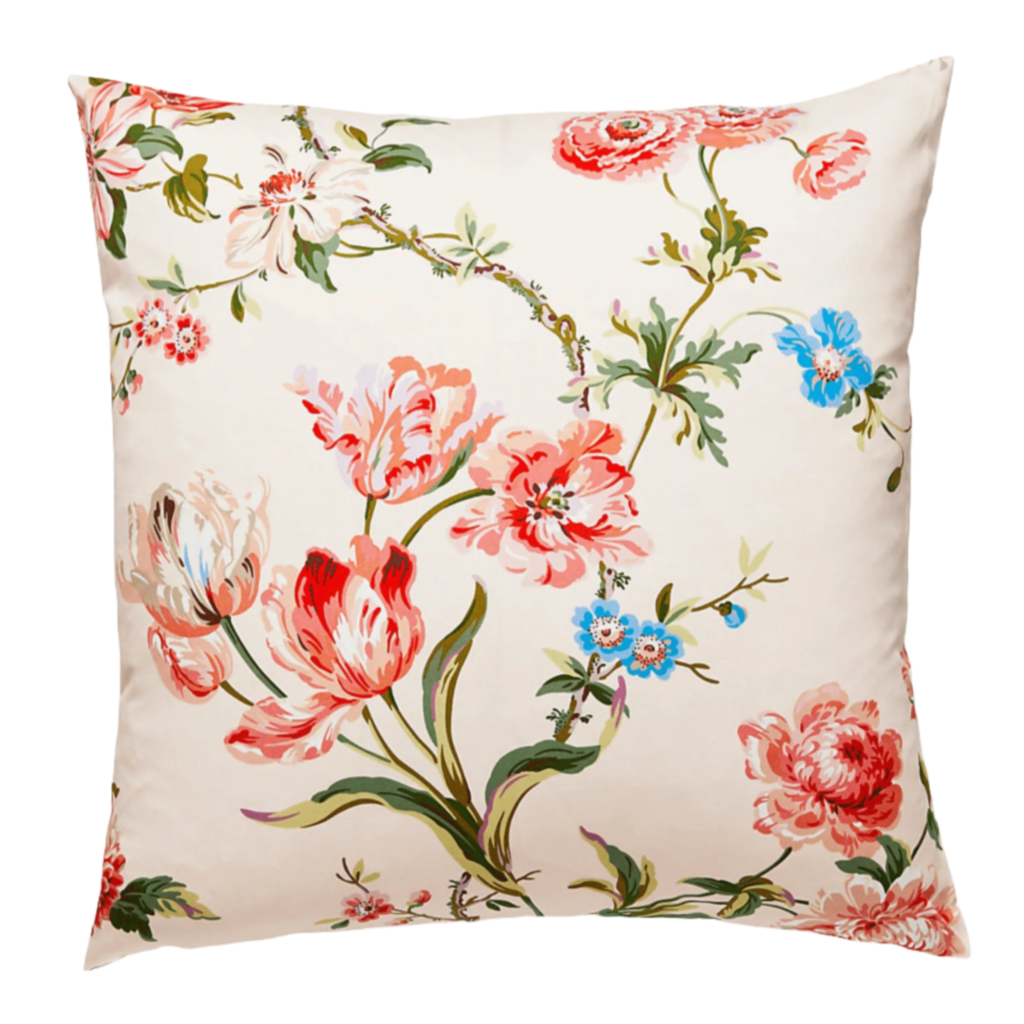 Botanical Garden Pillow - Floral Printed Decorative Throw Pillow for Sofa, Bed & Home Decor - Perfect for Living Room, Bedroom & Outdoor Use