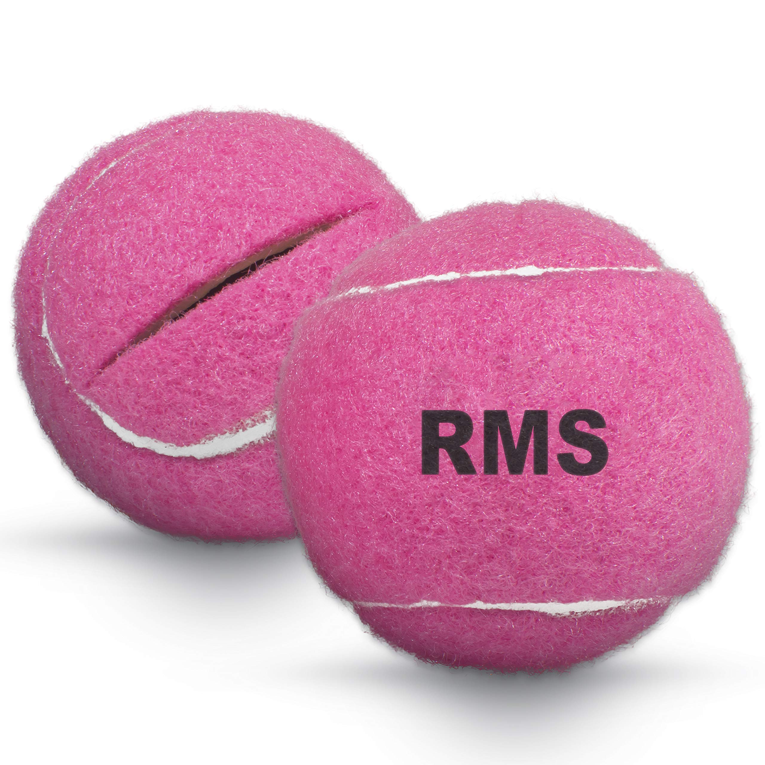 RMS Walker Glide Balls - Set of 2 Easy-Install Mobility Aid Balls with Precut Openings for Most Walkers (Pink) | Non-Slip Walker Tips for Hardwood Floors & Carpet | Ideal for Seniors & Post-Surgery Recovery