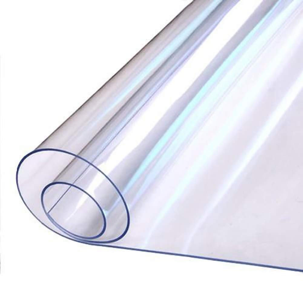 Clear Vinyl Carpet Runner Protector - 100x600cm Transparent Floor Mat for Hardwood Floors, Living Room, Hallway | Durable & Non-Slip Surface Protection for High Traffic Areas, Parties & Home Decor