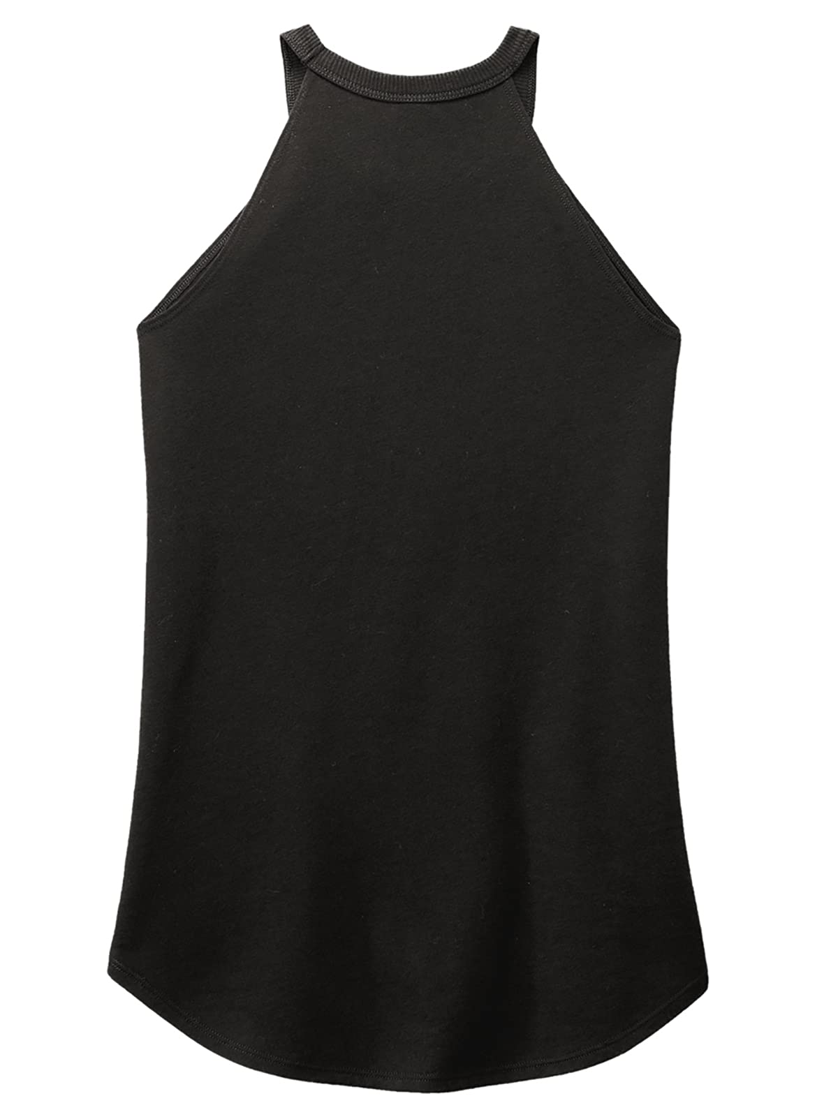Gravity Threads Women's Rocker Halter Tank Top - Sexy Sleeveless V-Neck Summer Tops for Concerts, Beach & Night Out