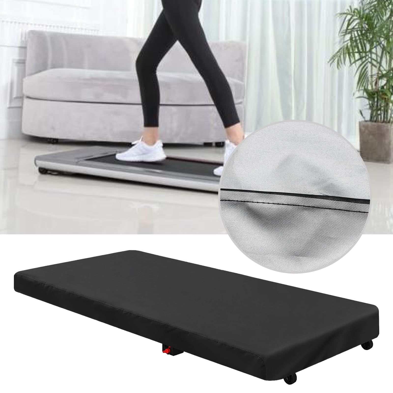 Waterproof 420D Under Desk Treadmill Cover - Dust-Proof Protective Cover for Walking Pad & Home/Office Treadmills - Perfect for Indoor Running Machines & Compact Workout Spaces