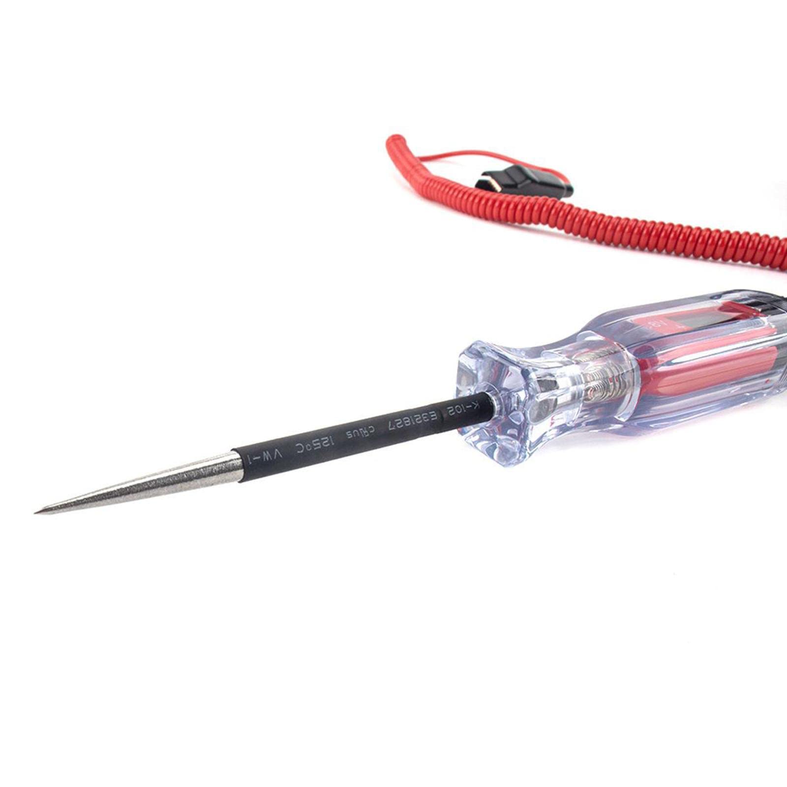 3-48V Low Voltage Circuit Tester Pen with Stainless Steel Probe - Automotive Electrical Diagnostic Tool for Cars, Trucks, Motorcycles - Perfect for Mechanics, DIY Enthusiasts & Home Electrical Testing