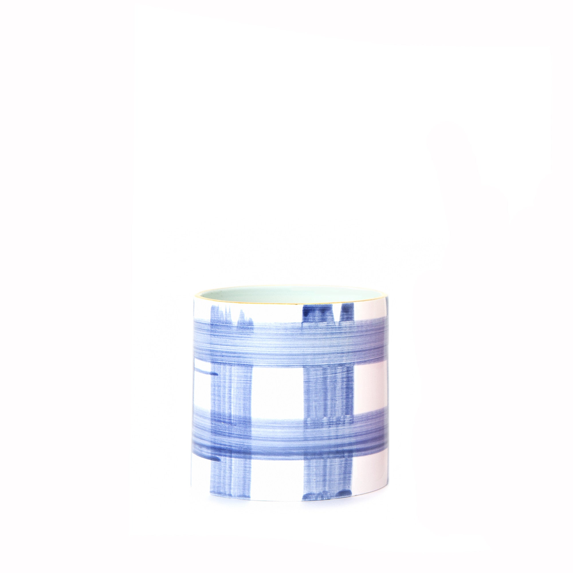 Brooks Plaid Peony Vase - Elegant Floral Centerpiece for Home Decor, Wedding & Event Arrangements