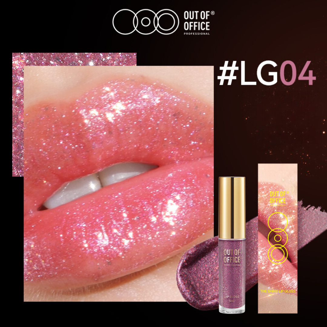 OUT OF OFFICE Sparkling Lip Gloss - Shimmering Hydrating Lip Gloss for Women, Vegan & Cruelty-Free - Perfect for Parties, Date Nights & Everyday Wear