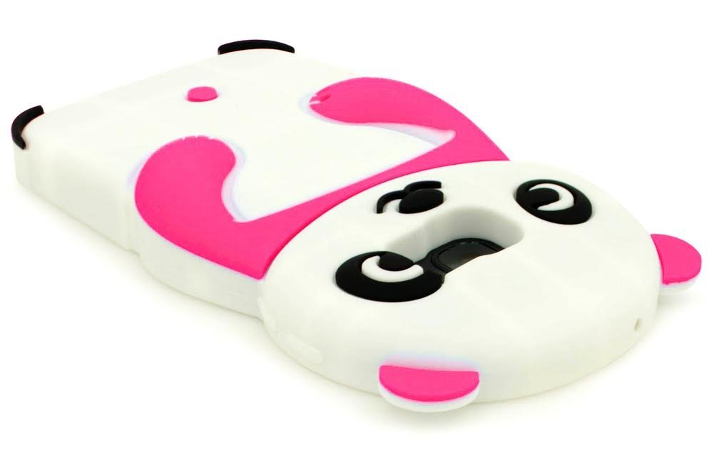 Premium 3D Pink & White Silicone Panda Case for Samsung Galaxy S7 Edge - Cute Protective Phone Cover with Shock Absorption | Perfect for Daily Use, Travel & Gift Giving