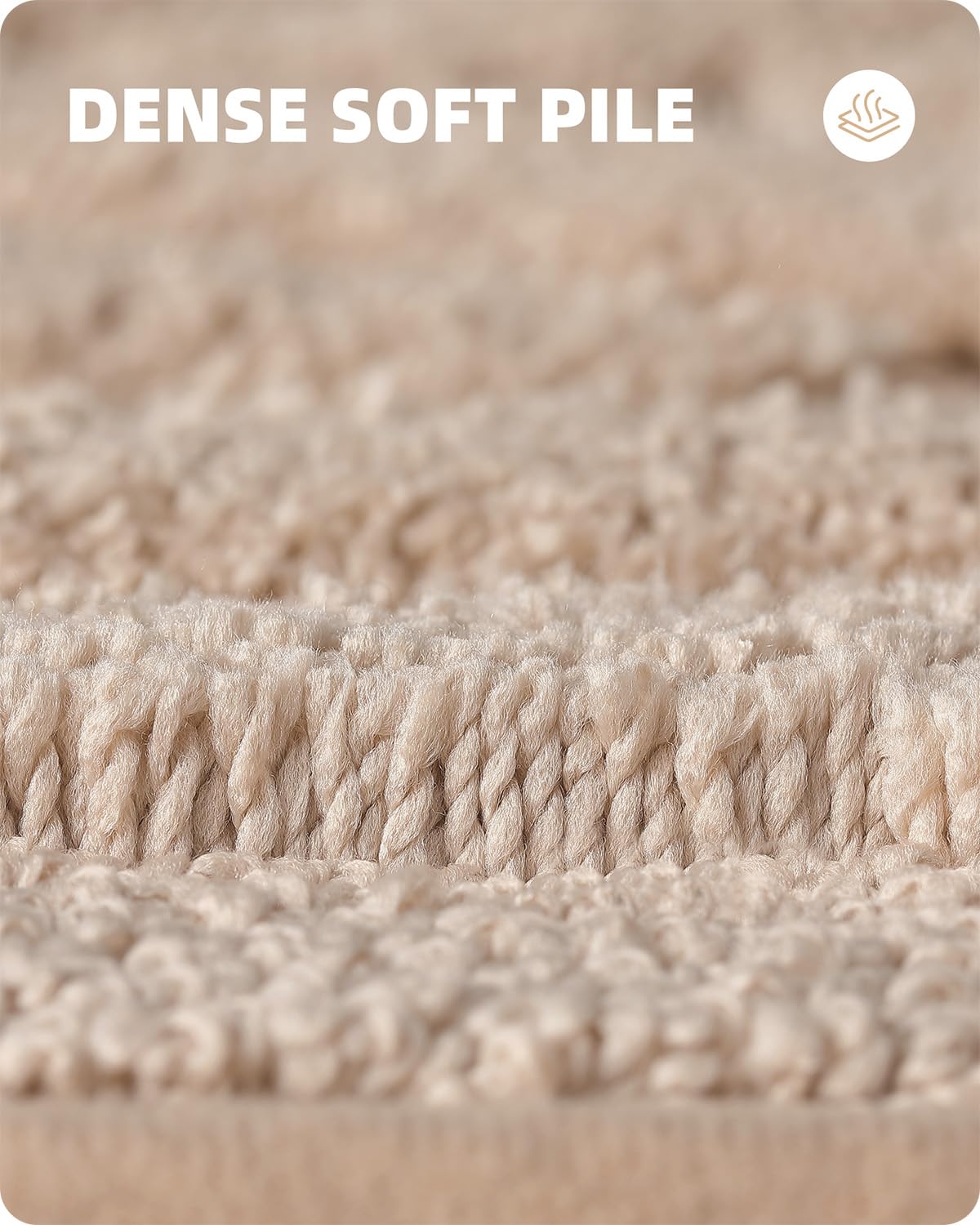 Luxury Absorbent Bath Mat - Non-Slip Microfiber Shower Rug (24x36