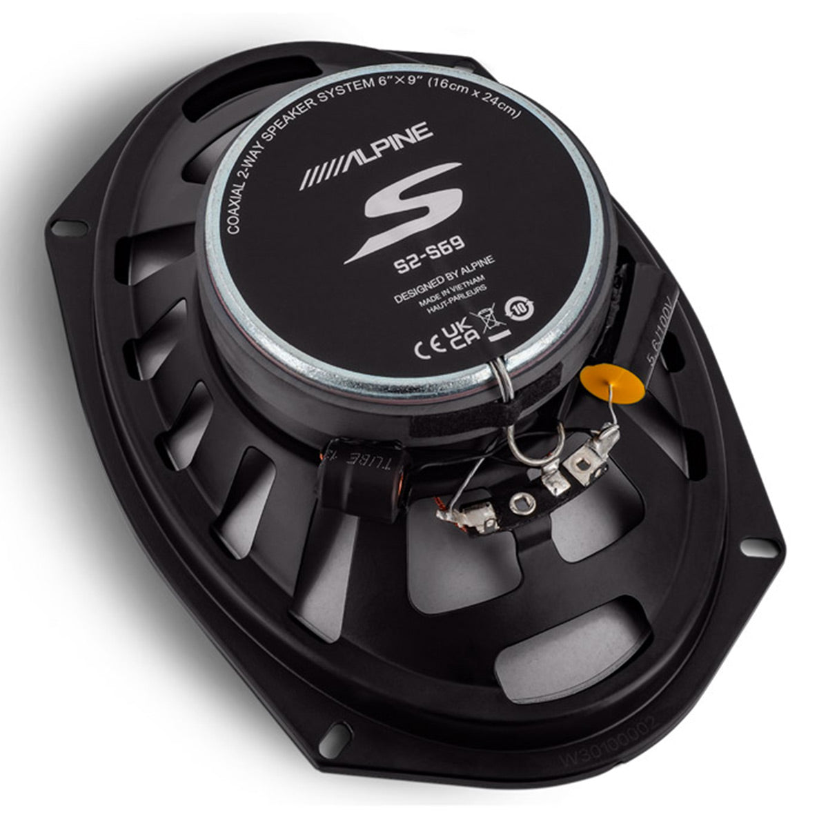 Alpine S2 S69 S Series 6x9 Inch 2-Way Coaxial Car Speakers - High Performance Audio for Cars, Trucks & SUVs - Perfect for Upgrading Factory Sound System