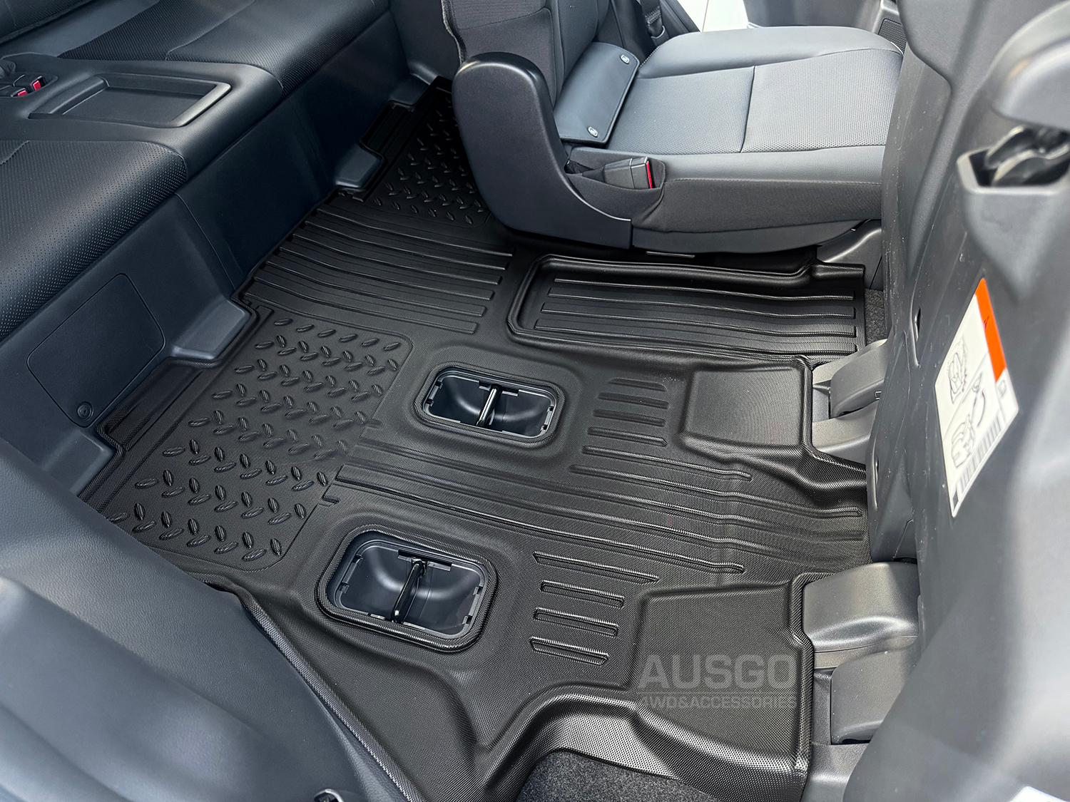 Premium All-Weather Third Row Floor Mats for Toyota LandCruiser Prado 250 Series (2024+) - 7-Seater Custom Fit Car Mats - Waterproof & Durable Protection for SUV Interior - Perfect for Off-Road, Family Trips & Daily Commute