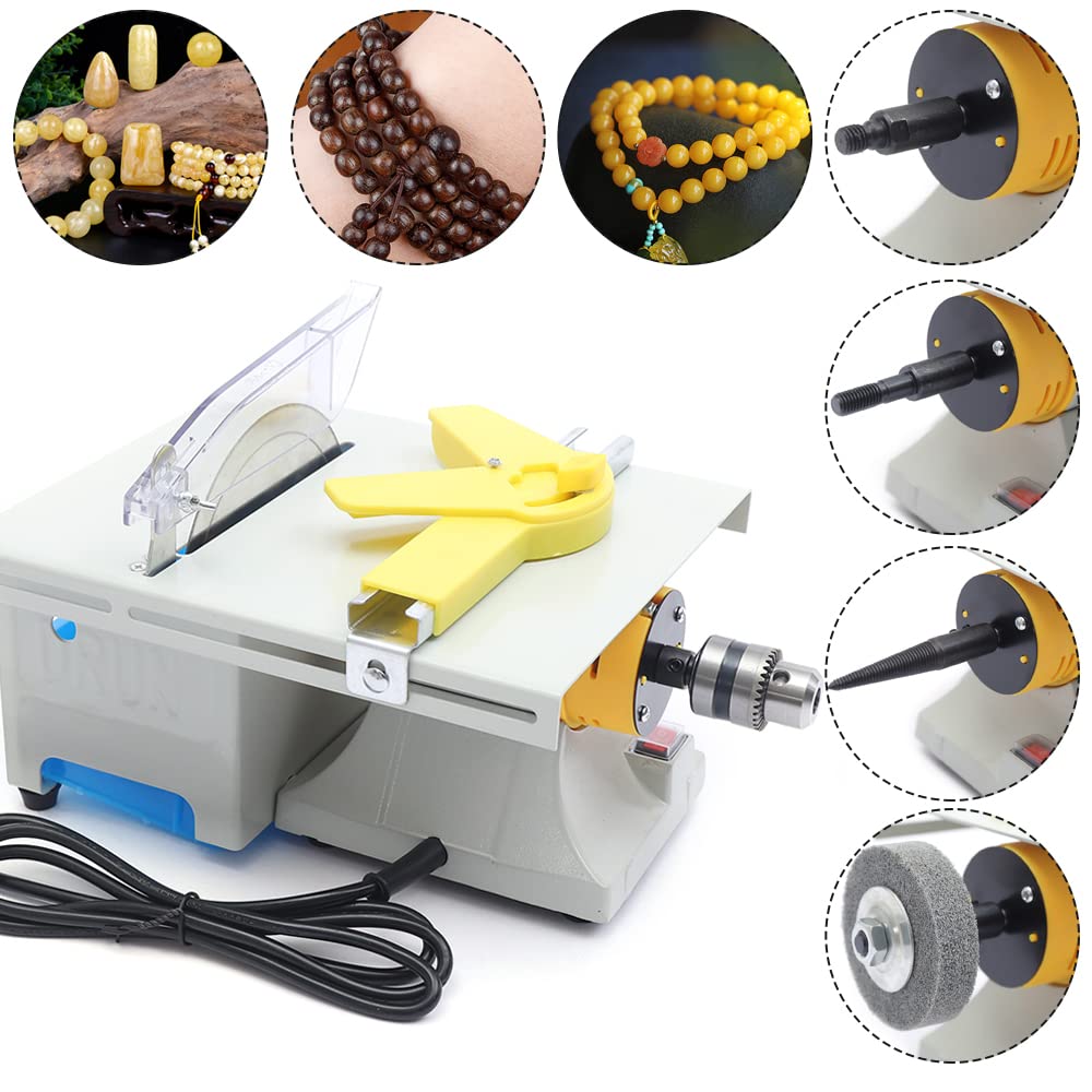 750W Mini Table Saw - 10000 RPM Portable Precision Woodworking Tool with 39.4