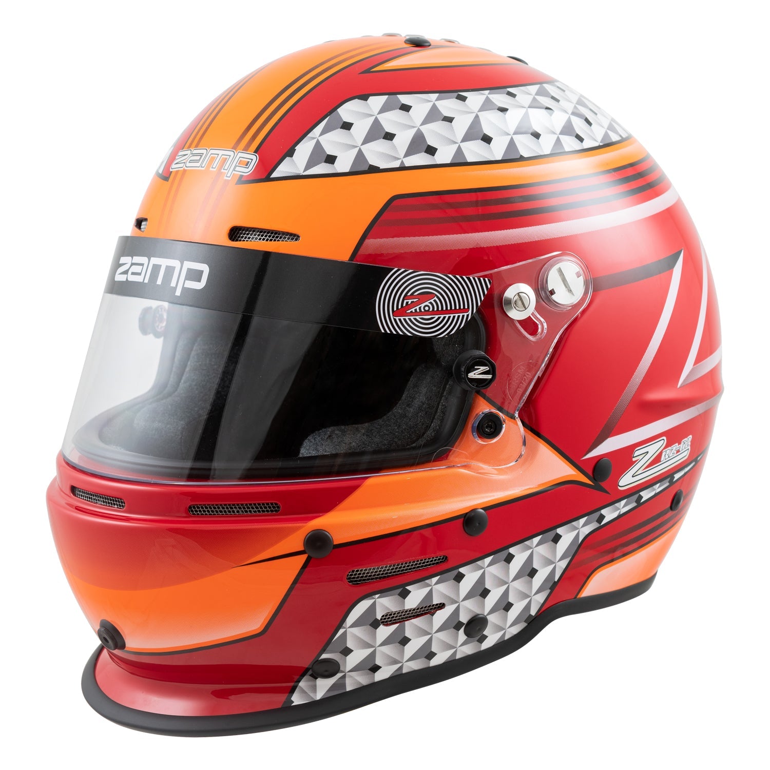 Zamp RZ 62 Aramid Graphic Snell SA2020 Racing Helmet - Lightweight Motorcycle Racing Helmet for Track & Street Use - Perfect for Motorsports, Auto Racing & High-Speed Performance Driving