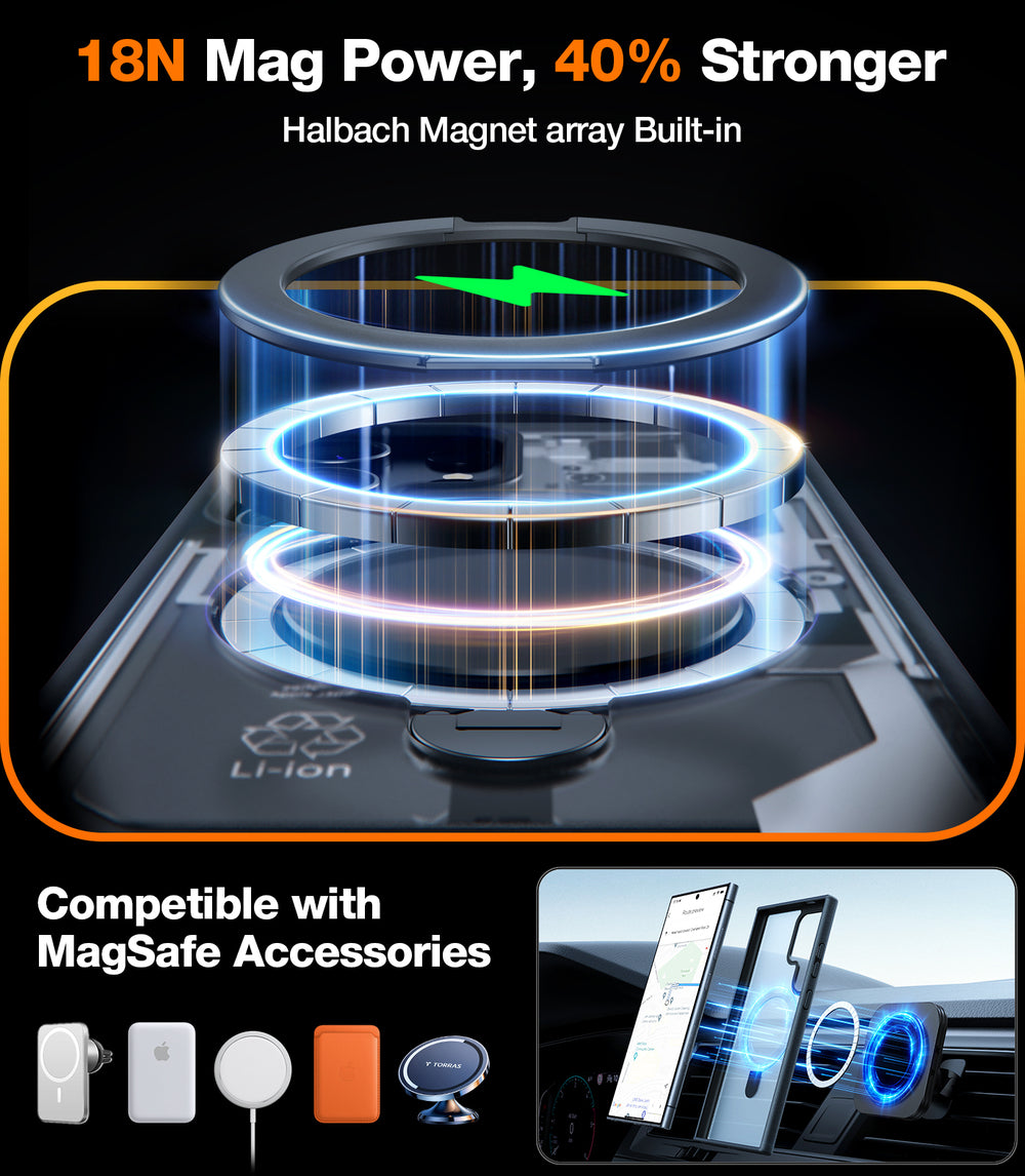 Ostand Q3 360° Rotating Phone Stand Holder for Samsung Galaxy S24 Ultra - Perfect for Desk, Home, Office & Travel Use