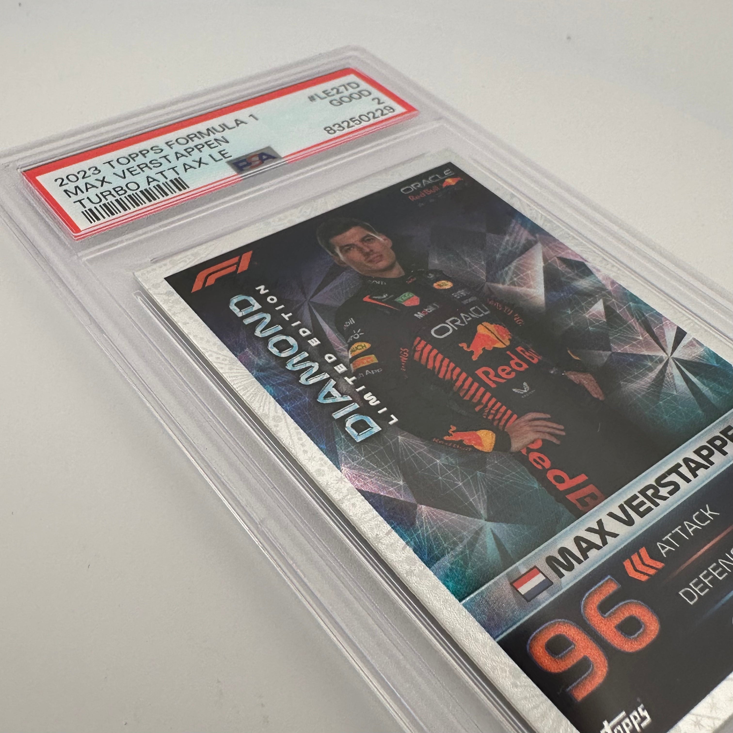 PSA 2 Max Verstappen #LE27D Diamond Limited Edition GP Exclusive F1 Racing Collectible - Perfect for Motorsport Fans & Memorabilia Collectors
