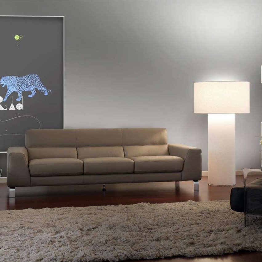 Nicolette Simon Genuine Leather Sectional Sofa - Italian Made Luxury Living Room Furniture for Modern Home & Office Decor