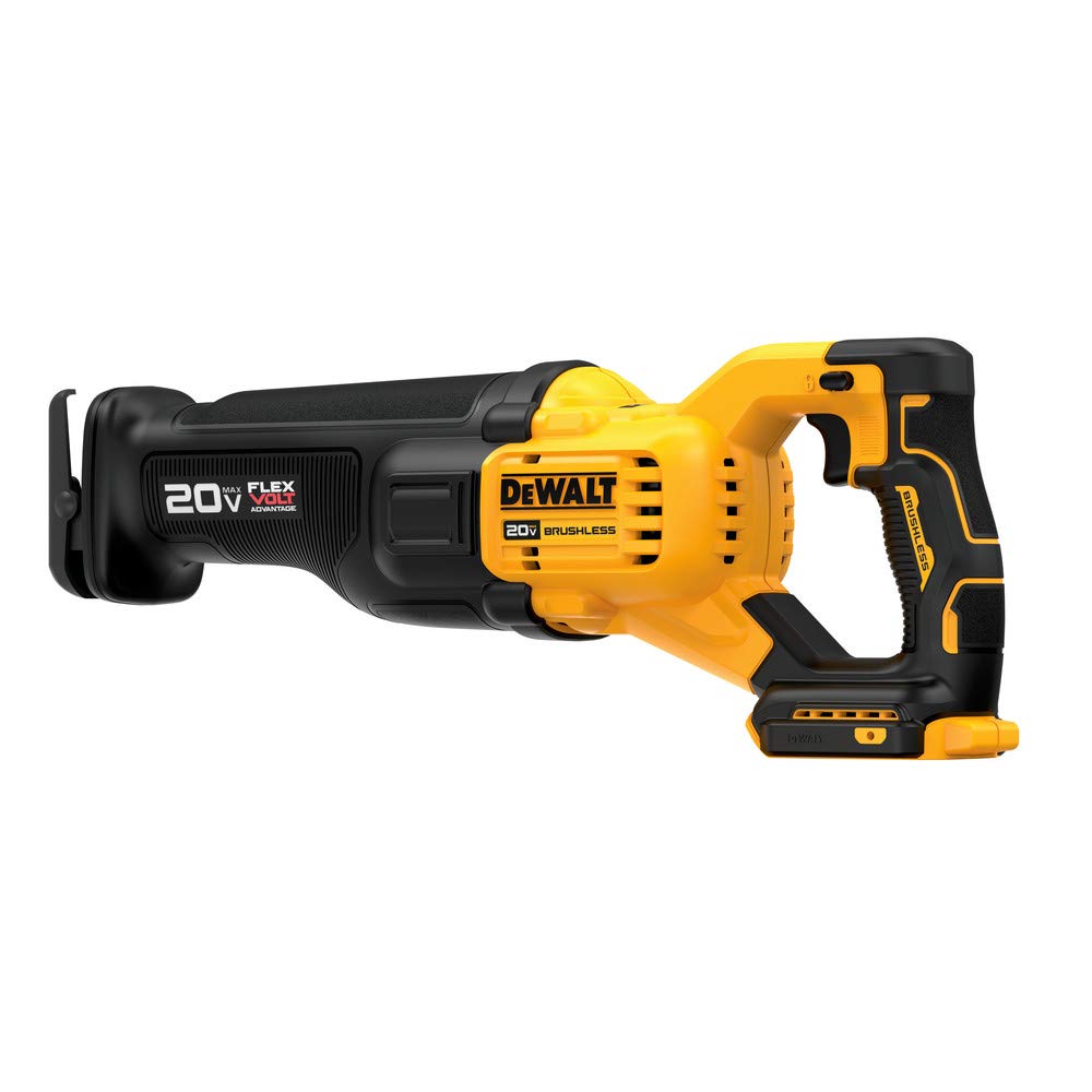 DEWALT 20V MAX FLEXVOLT Cordless Reciprocating Saw with Brushless Motor - Powerful Cutting Tool for Construction, Demolition, and Woodworking Projects