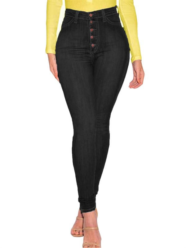 Women's High Waist Skinny Jeans - Stretch Denim for Curvy Fit | Casual & Work Wear