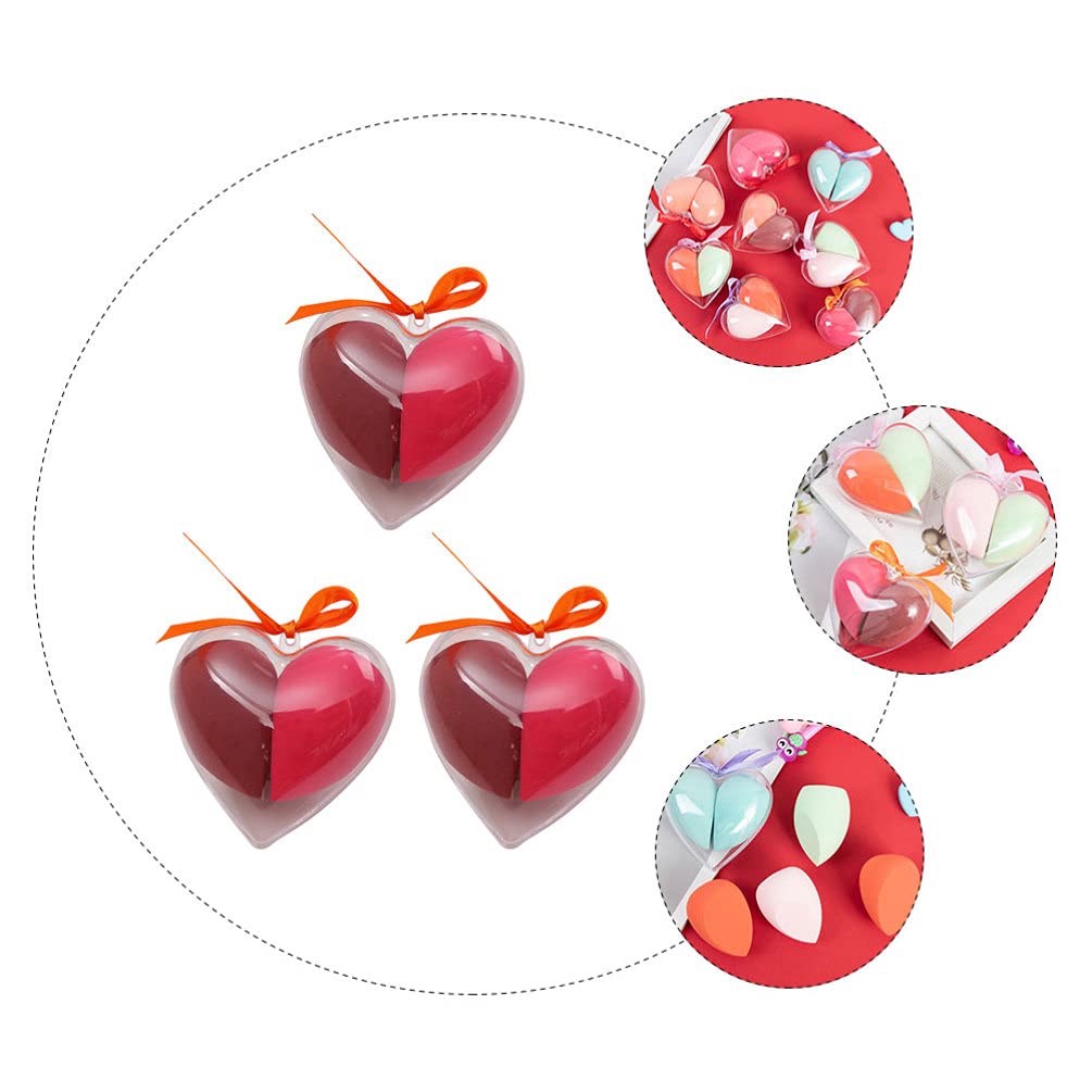 Lurrose Heart Shape Makeup Sponges - Blending Sponge for Liquid, Cream, Powder & Concealer | Soft Foundation Applicator & Beauty Blender | Perfect for Everyday Makeup & Professional Use