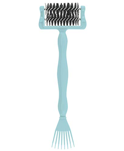 Olivia Garden 2-in-1 Comb Cleaner & Brush - Professional Hair Styling Tool for Salons & Home Use - Perfect for Detangling, Cleaning Combs & Brushes