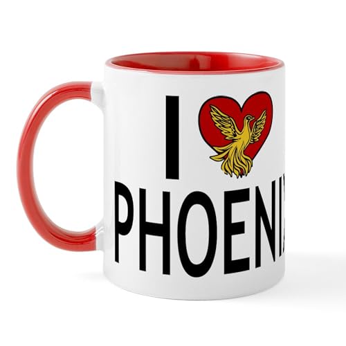 White/Red Inside - I Love Phoenix Mug