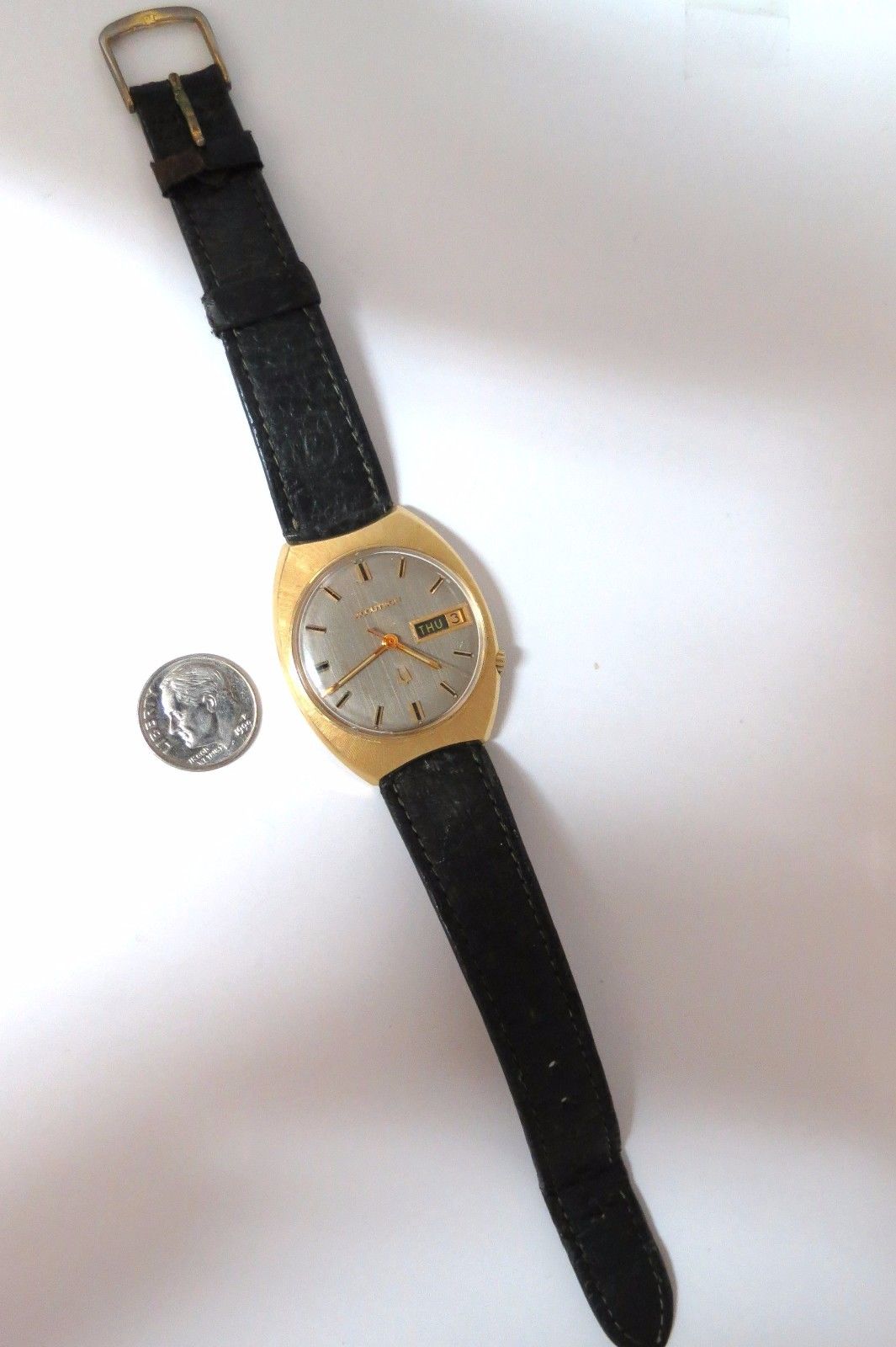 Bulova Accutron Men's 14K Gold Watch - Luxury Dress Watch for Business, Formal Events & Special Occasions
