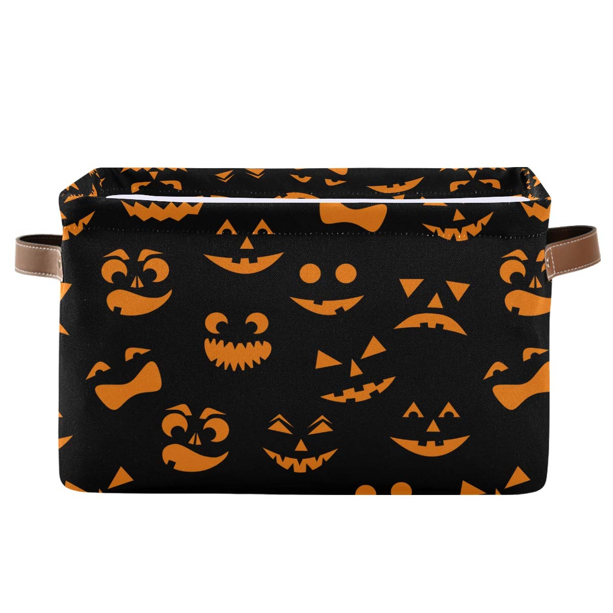 2PCS Halloween Storage Baskets - Large Foldable Collapsible Storage Bins for Home Organization, Closet, Laundry, Toys & Seasonal Decor