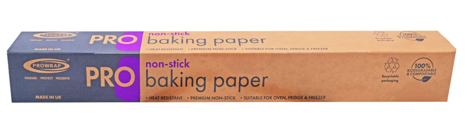 Premium Non-Stick Baking Parchment Paper Roll - 375mm x 8m (Pack of 1) - Greaseproof & Heat Resistant for Baking, Cooking, Food Storage - Perfect for Cookies, Cakes, Roasting & Meal Prep
