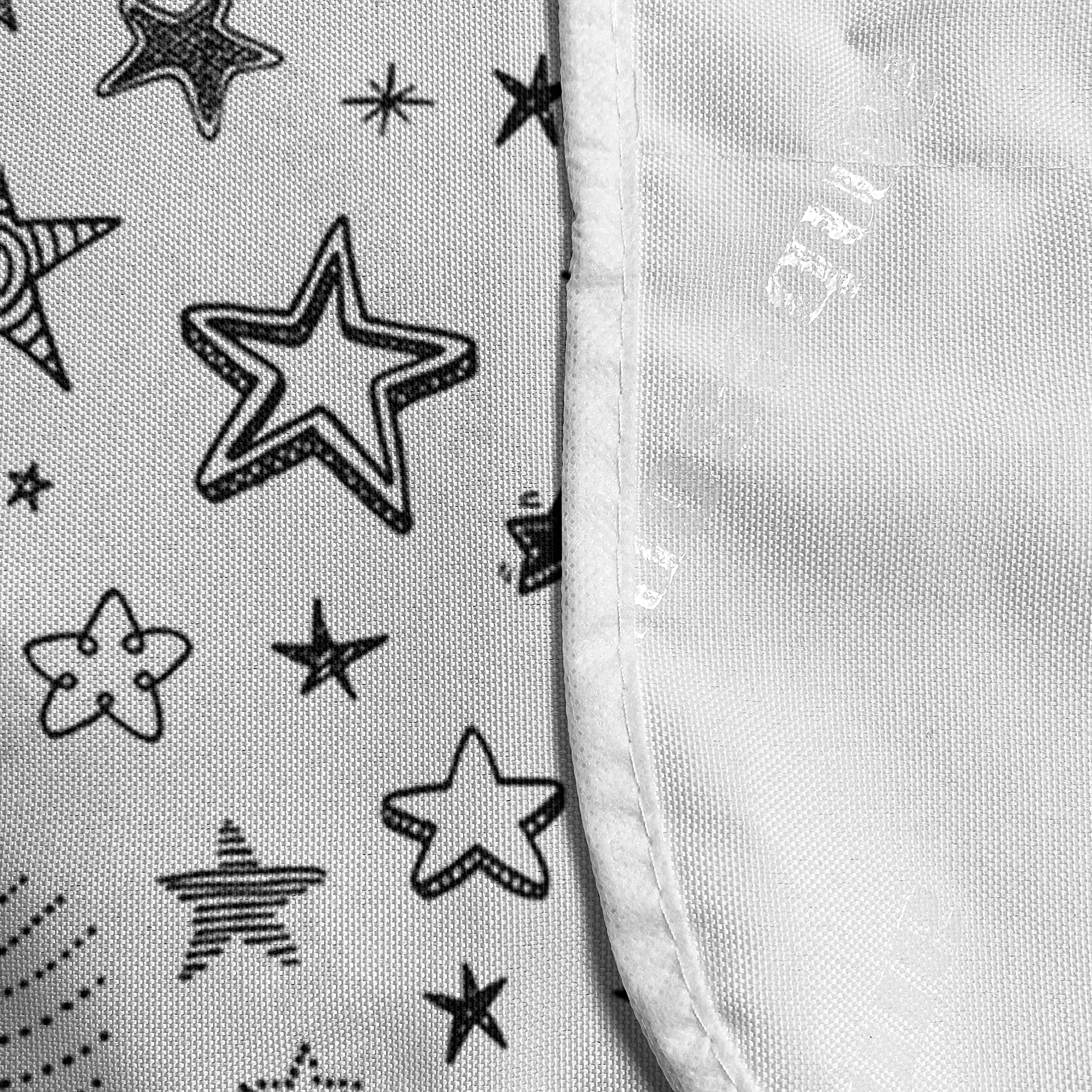 Ambesonne Cartoon Microwave Oven Cover - Stars & Moon Space Design Waterproof Kitchen Organizer with Pockets 36